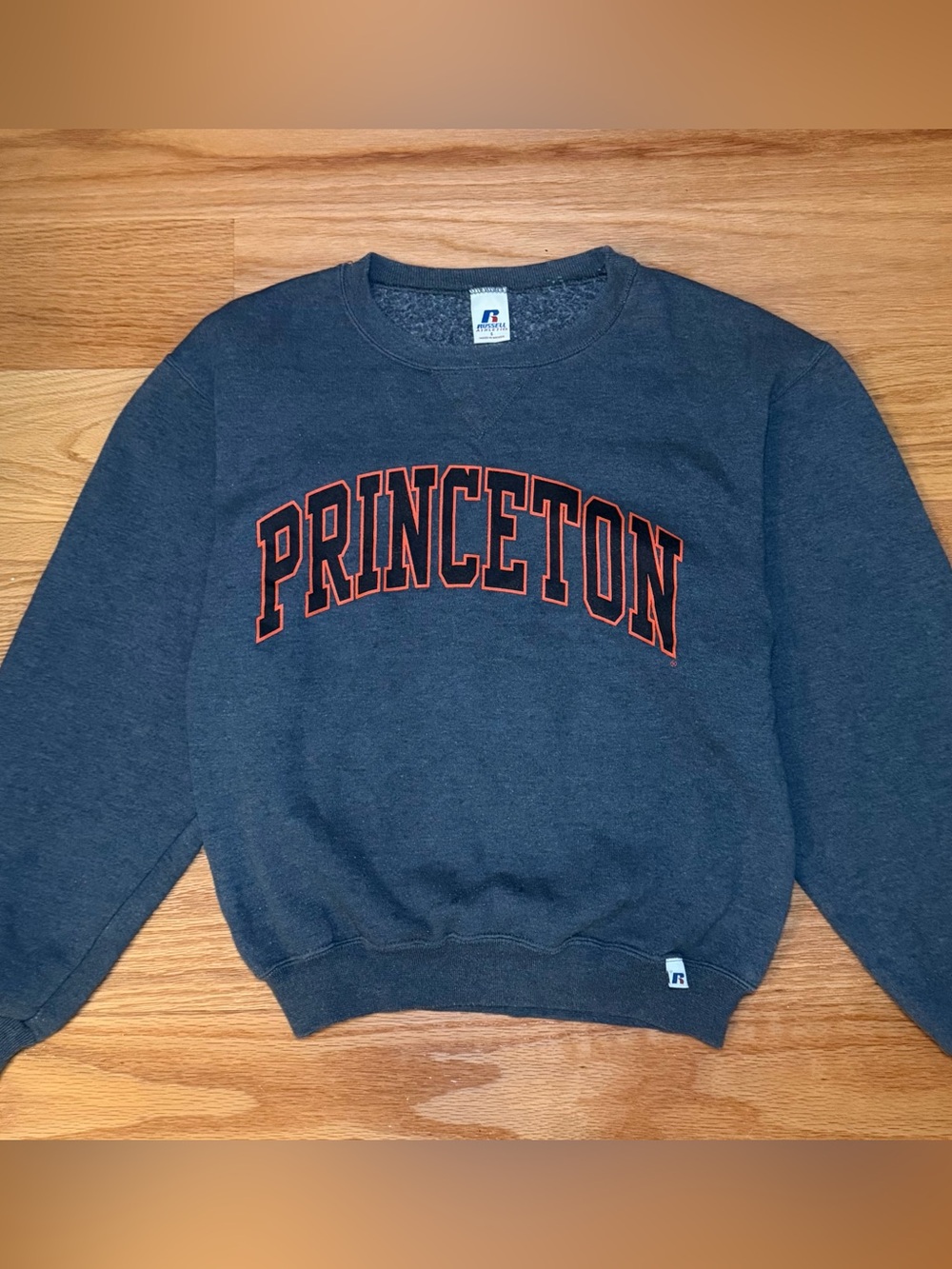 Russell Athletic Princeton Crewneck Sweatshirt Size S Dark Gray
